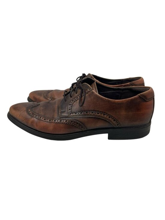 Ecco Melbourne Men\'s 13 Cocoa Brown Leather Wingtip Oxford Derby Dress Shoes main image 10